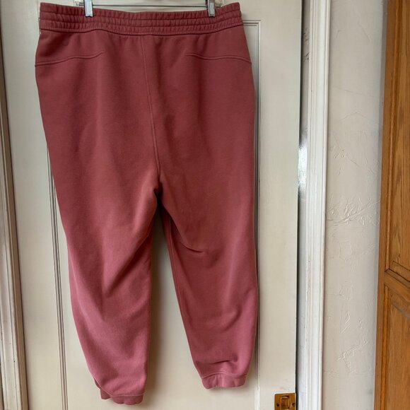 LULULEMON SOFT JERSEY CLASSIC FIT MID RISE SWEAT PANT JOGGERS BRIAR ROSE SZ 16 - Picture 2 of 3